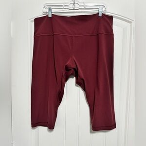 Lululemon Align High Rise Crop 17" in Red Merlot
